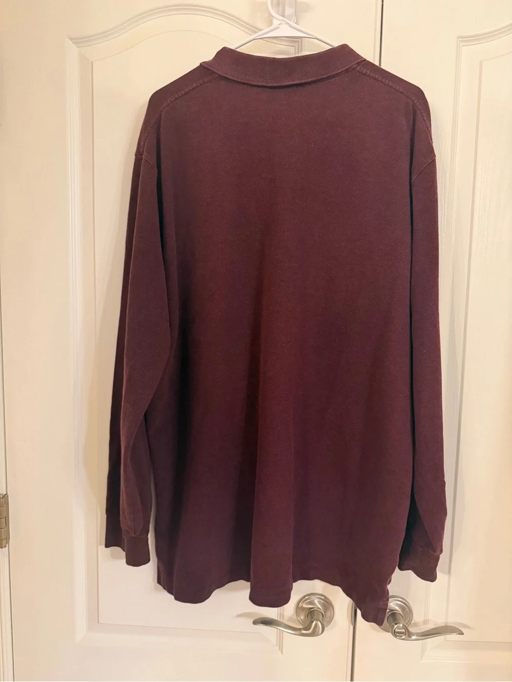 Ralph Lauren Long-Sleeve Polo in Deep Burgundy